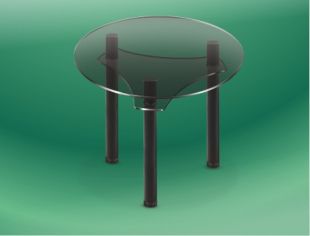 Журнальный стол ЖС-032 ― Мебель из стекла от производителя!!!