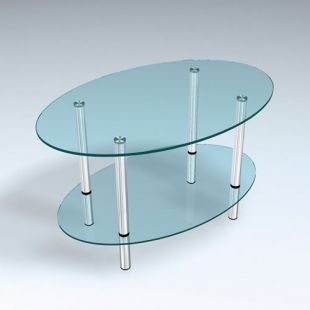 Журнальный стол ЖС-012 ― Мебель из стекла от производителя!!!