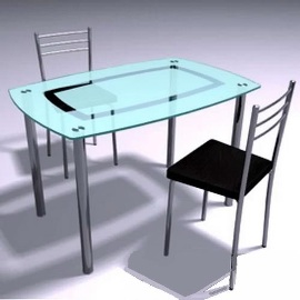 Стол обеденный GG "С-03" ― Мебель из стекла от производителя!!!