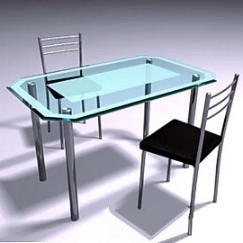 Стол обеденный GG "С-05" ― Мебель из стекла от производителя!!!