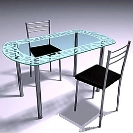 Стол обеденный GG "С-06" ― Мебель из стекла от производителя!!!