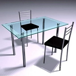 Стол обеденный GG "С-07" ― Мебель из стекла от производителя!!!