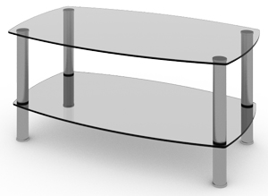 Журнальный стол ЖС-111 ― Мебель из стекла от производителя!!!